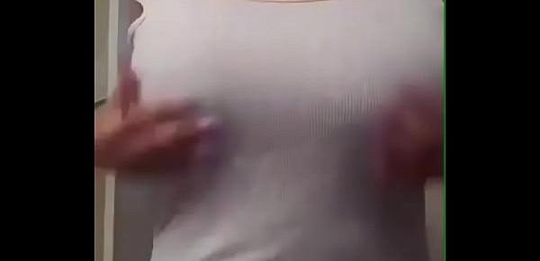  Desi Indian Girl Sangita Playing With Her boobs